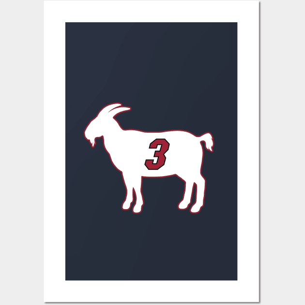 Dwyane Wade Miami Goat Qiangy Wall Art by qiangdade